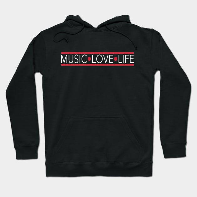 Music Love Life Tee Hoodie by rare